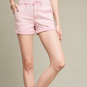 Anthropologie chino pink shorts